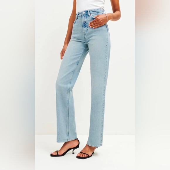 Reformation Denim - Reformation Wilder High Rise Wide Leg Jeans Tenaya Wash - Size 24